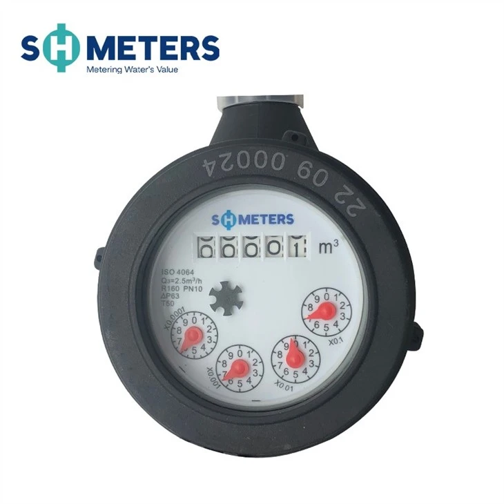 1/2inch~2inch Domestic Residential Dry Dial Water Meter Plastic Body Cold Water Meter