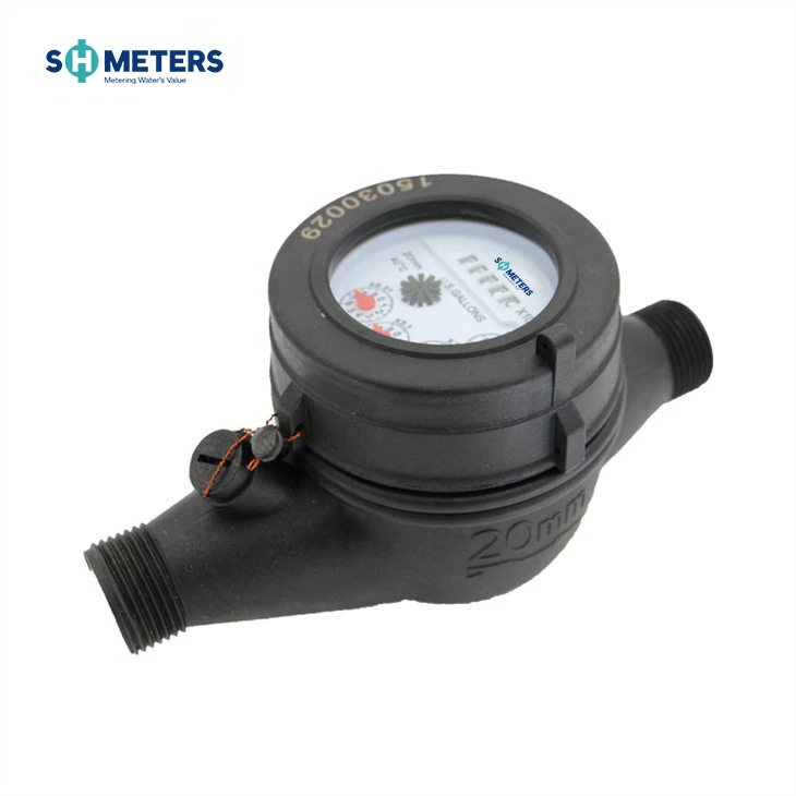 Multi-jet Dry Type Cold 32mm Water Meter With Pulse Output