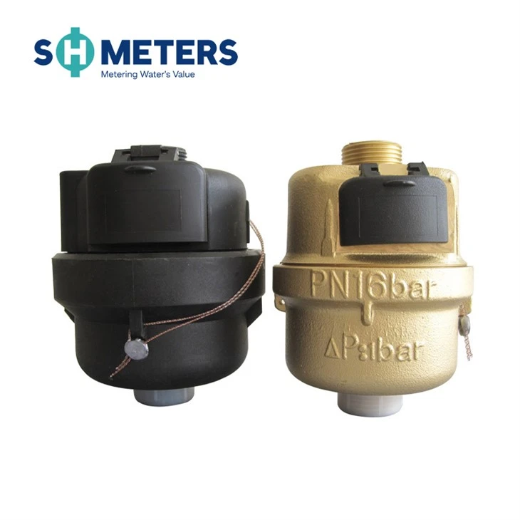 מד מים נפחי עם גוף פליז R160 DN15 ~ 40 מ"מ